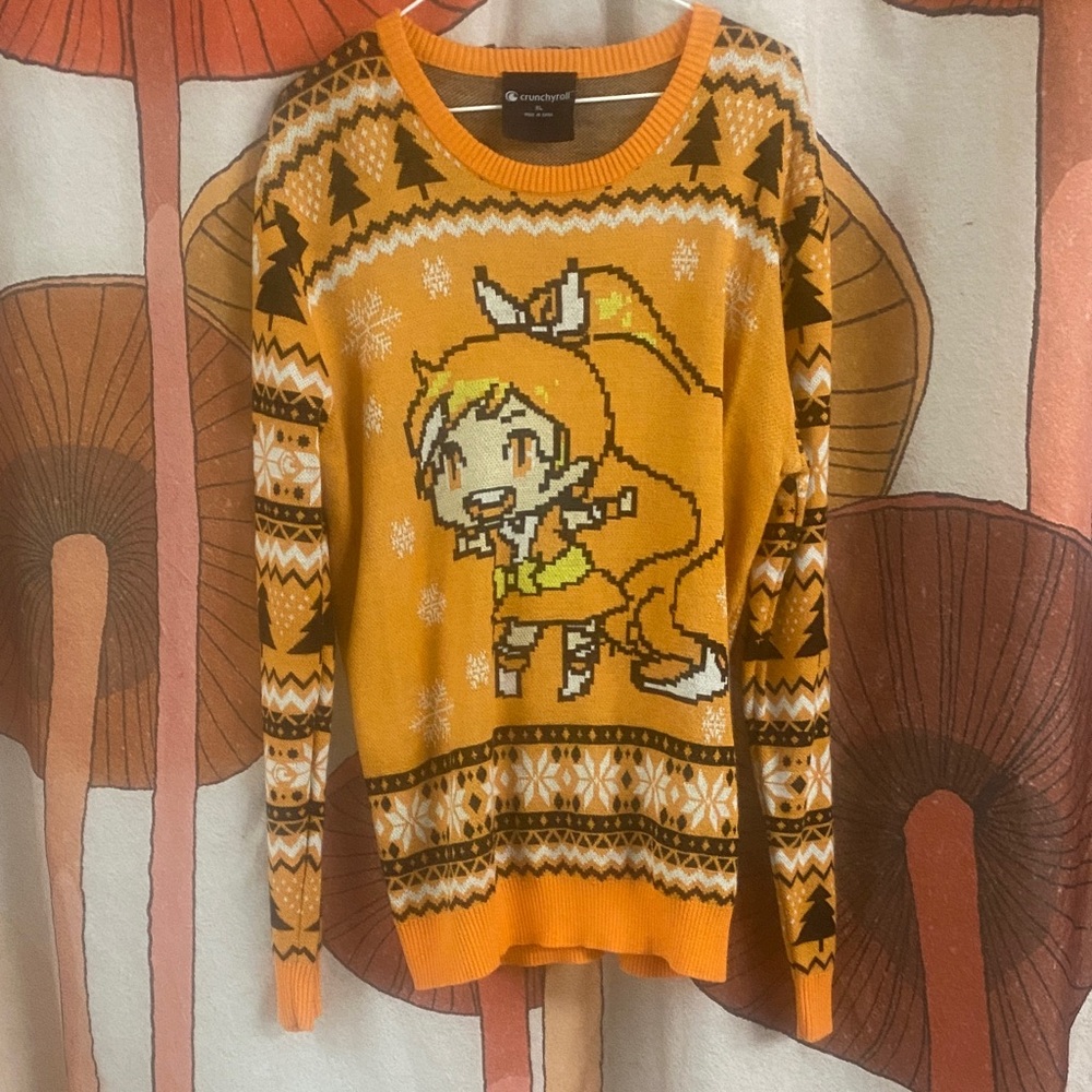 Crunchyroll  Anime Graphic knit Sweater
